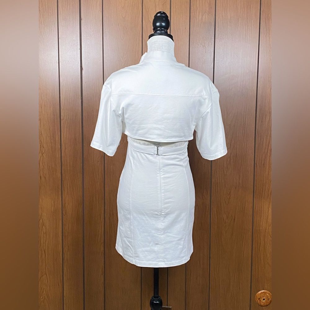 JACQUEMUS White T-Shirt Minidress size XS - Picture 9 of 14